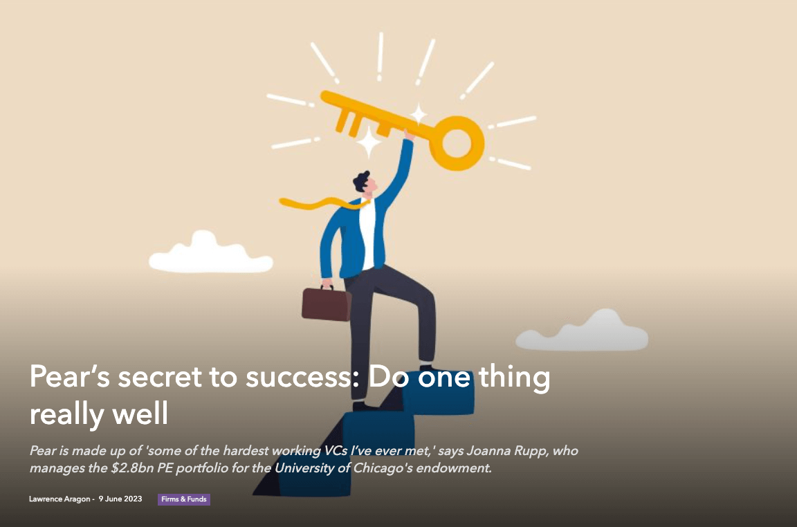 resources Pear’s secret to success: Do one thing really well