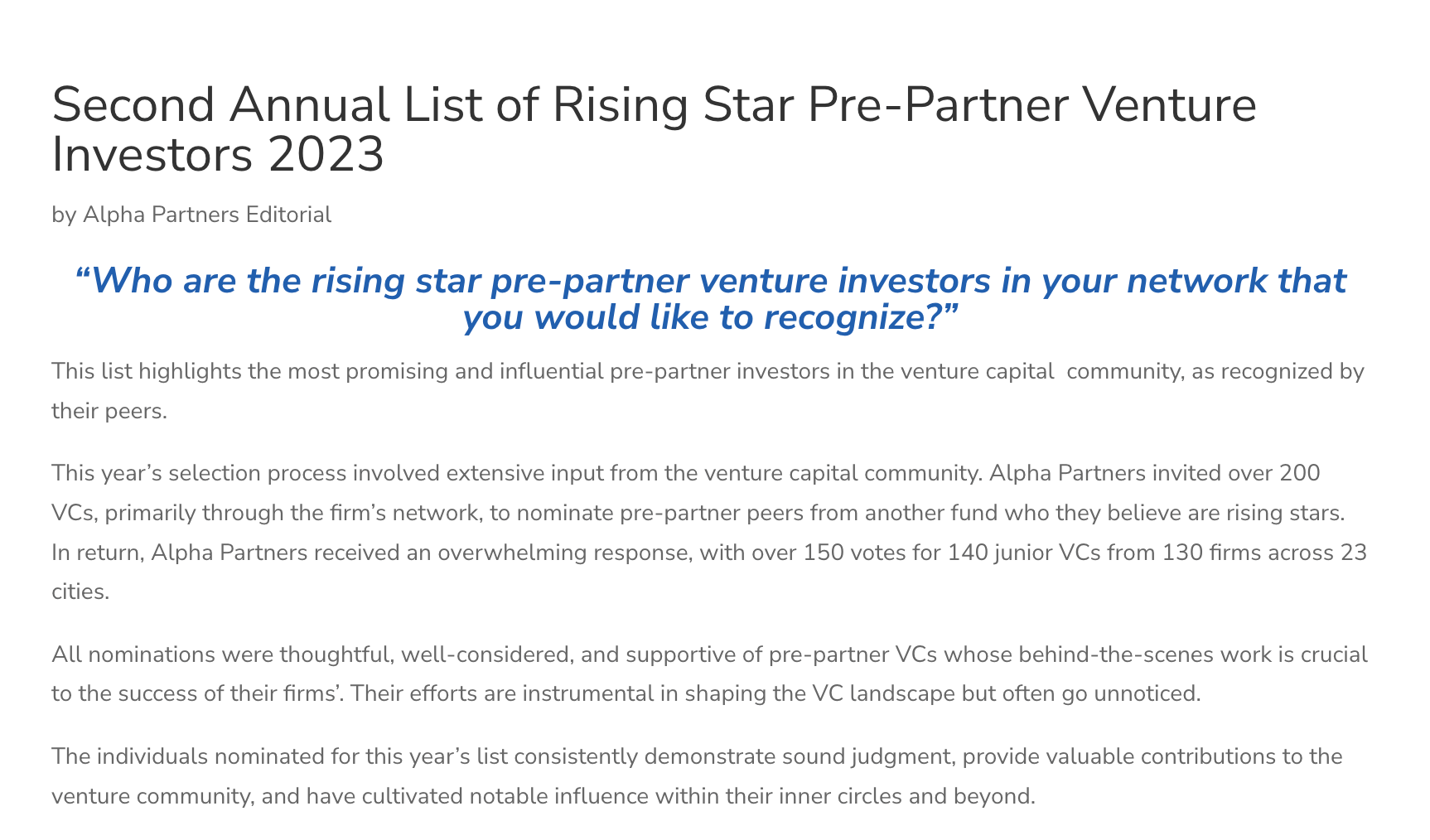 Danielle Jing on Second Annual List of Rising Star Pre-Partner Venture Investors 2023