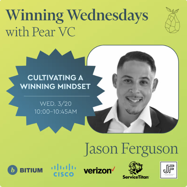 resources Winning Wednesdays with Pear VC : Cultivating a Winning Mindset