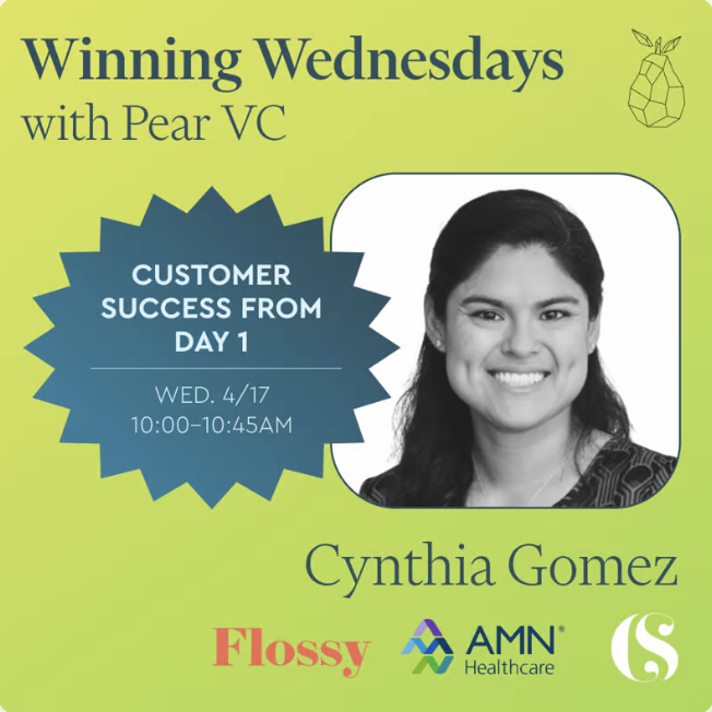 resources Winning Wednesdays with Pear VC : Customer Success from Day 1