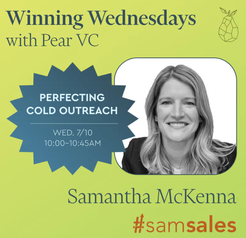 Winning Wednesdays with Pear VC: Perfecting Cold Outreach