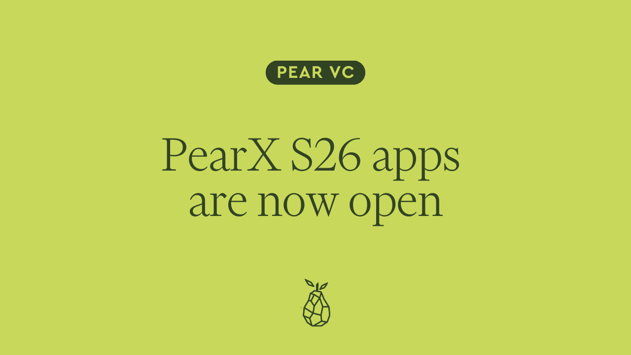 Now open: PearX S26 applications