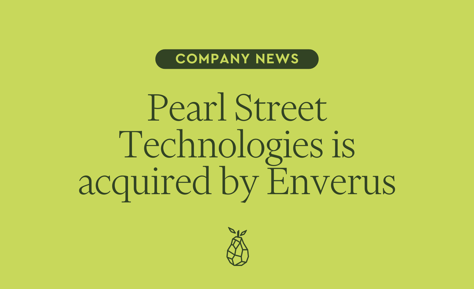 Pearl Street Technologies is acquired by Enverus