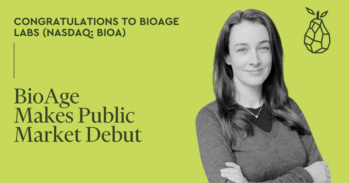 Congratulations, BioAge! (NASDAQ: BIOA)